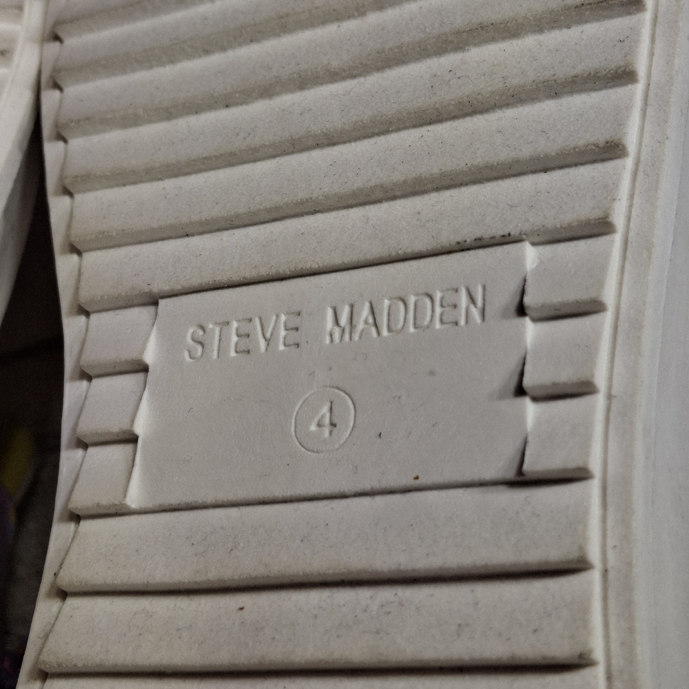 Steve Madden Charly Girl Youth Woven Multi Pastel Lace-Up Sneakers   Kids Size 4 - Picture 15 of 16